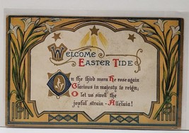 Welcome Easter Tide Gold Gild to Waynesboro From Bedford Pa c1910 Postcard B7 - £4.69 GBP
