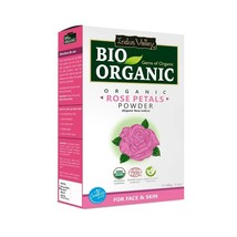 Indus Valley 100% Organic Rose Petals Powder for face and hair 100 gm - fs - £15.09 GBP