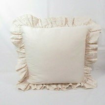 Ralph Lauren Darboux Embroiderey Ruffled 20-inch Square Decorative Pillow - £79.92 GBP