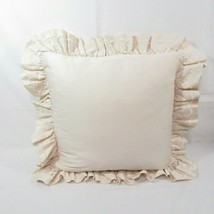 Ralph Lauren Darboux Embroidery Ruffled 20-inch Square Decorative Pillow - £79.09 GBP