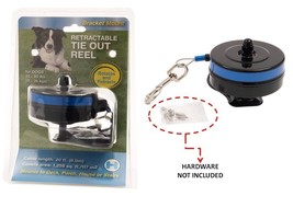 Howard Pet 8426 Tie Out Reel Blue Metal, Medium (Open BOX/HARDWARE Not Included) - £22.45 GBP