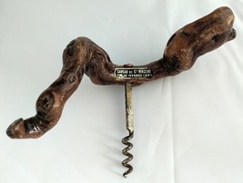Vintage Laurent Siret French Lacquered Grapevine Burl Wood Corkscrew - $268.20 MXN
