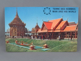 Vintage Postcard - Man in His Worl Thailand Pavilion Expo 67 -Benjamin News Co - £11.81 GBP