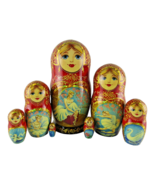 Nesting Dolls 8.5&quot; 7 Piece, Ballerina Ballet Hand Made Set Russian Matry... - $319.27