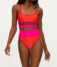 Beach Riot colorblock bottom in Be Mine Colorblock - size S - £53.36 GBP