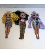 3 LOL Surprise OMG Fashion Dolls Dance Miss Royale Studio Agent 9&quot; - £23.29 GBP