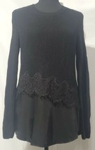 Etcetera Womens Lace &amp; Satin Sweater Size XS MSRP $238 - £19.65 GBP