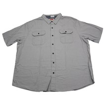 Wrangler Shirt Mens 2XL Gray Cowboy Western Workwear Hike Fish Dress Button Up  - £17.89 GBP
