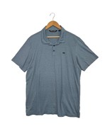 TravisMathew Polo Shirt Mens 2XL Blue Striped Golf Casual Performance Ou... - $555.02 MXN