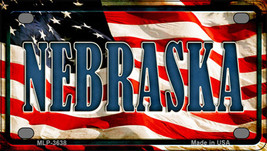 Nebraska US Flag Novelty Mini Metal License Plate Tag - $14.95