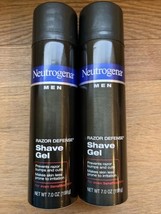 Neutrogena Men Razor Defense Shave Gel Sensitive Skin 7oz HTF Lot Of 2 NEW - £63.20 GBP