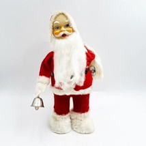 Vintage ALPS Japan Mechanical Santa Claus Ringing Bell Wind Up Works - £43.09 GBP