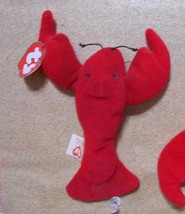 1 Ty Teenie Beanie Babies Pinchers the Lobster 1993, w/Tag Errors - Read Listing - $348.95