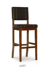 Milano Padded Barstool Upholstered Seat &amp; Back Linon - £49.35 GBP