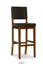 Milano Padded Barstool Upholstered Seat &amp; Back Linon - £48.82 GBP