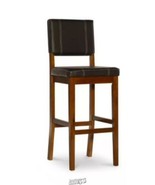 Milano Padded Barstool Upholstered Seat &amp; Back Linon - $61.74