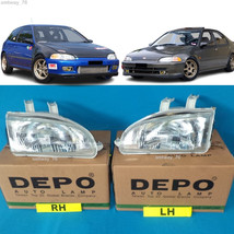 Honda Civic EG6 EG9 Headlight Headlamp Head Light Lamp 1 Pair LH RH - £133.78 GBP