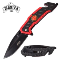 Steel Blade Pocket Knife Fire Department Emblem - £18.20 GBP