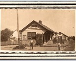 RPPC Reading Railroad Station Elverson Pennsylvania PA 1911 Postcard D15 - £51.95 GBP