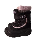 Airwalk Thermolite Winter Snow Boots Girl Sz 10 Black Purple Skid Resist... - £11.67 GBP