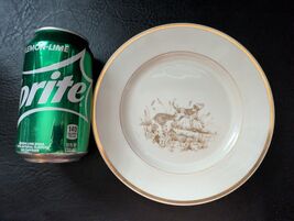 1978 Fitz &amp; Floyd The Hunt 2 Dogs 7 1/2 In Salad Plate White Gold FF 14 ... - €16,94 EUR