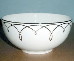 Waterford Lismore Essence All Purpose Bone China Cereal Bowl Platinum Swirls New - £23.62 GBP