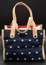 Amanda Smith red white &amp; blue star patriotic handbag w/ flag coin change purse - £19.97 GBP