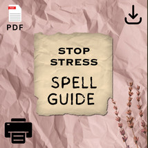STOP STRESS Spell - How To Guide - Diy - Téléchargement - Pdf 1 one dollar Niam3 - £12.39 GBP