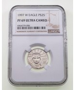 1997-W P$25 1/4 Oz. Platinum Proof Eagle Graded by NGC as PF69 Ultra Cameo - £317.30 GBP