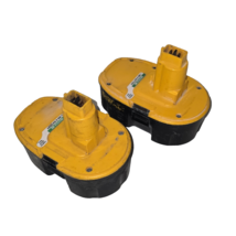 Lot Of 2 Dewalt 18V 18 XRP Power Tool Battery Pack DC9096 Type 1 - $40.48 CAD