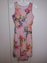 SPEECHLESS KIDS GIRL&#39;S ADORABLE PINK/FLORAL SLEEVELESS DRESS-16-WORN 1-S... - $11.29