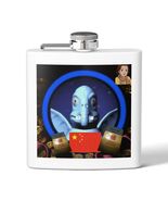 ALIEN MANE FLASK | 6oz Stainless Steel Hip Flask - $36.97