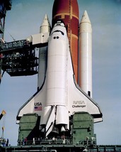 Space Shuttle Challenger at pad for first launch STS-6 Photo Print - £7.04 GBP