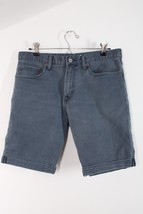 Gap 31 Slate Blue Long Cuffed Denim Stretch 5 Pocket Shorts - £19.42 GBP