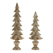 Tree (Set of 2) 19&quot;H, 23&quot;H Resin - £88.45 GBP