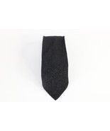Vintage 50s Rockabilly Paisley Brocade Fabric Neck Tie Suit Tie Black Ac... - $47.70 CAD