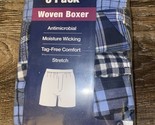 George ~ 6-Pair Men&#39;s Woven Boxers Underwear Cotton Tag Free Plaid ~ S - $20.26