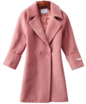 Chic Mid-Length Wool Coat - £51.06 GBP