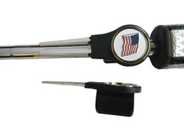 New Putter Mounted Divot Tool and Ball Marker - US FLAG WHITE - $16.95