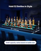 VEVOR LED Lighted Liquor Bottle Display 3-Tier 70 Inches for 52 Bottles - €281,41 EUR