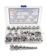  9-Size SAE Acorn Hex Cap Nuts Kit, 304 Stainless Steel, #6-32 to 1/2&quot;-1... - $50.29 CAD