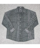 Eighty Eight Platinum Mens Button Up Shirt Long Sleeve Black Size Large ... - £14.95 GBP