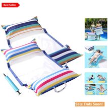 XL 2-Pack Inflatable Pool Hammock Floats - 4-in-1 Multi-Use for Adults - $60.34