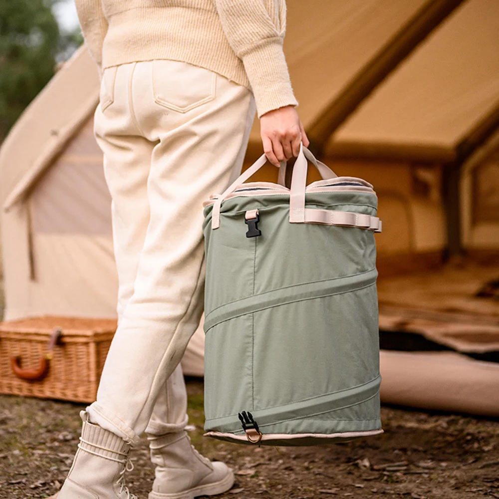 Naturehike 30L Folding Storage Drum Outdoor Camping Foldable Portable Debris - £52.00 GBP