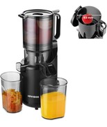 Cold Press Juice Machines 5.3&quot; Extra Large Feeding Chute Slow Masticatin... - $74.99