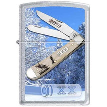 Zippo Lighter - Case Whitetail Trapper XX Satin Chrome - 852743 - $36.41