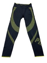 Pink Active Leggings Workout Pants Sz Large Black &amp; Yellow - £17.19 GBP