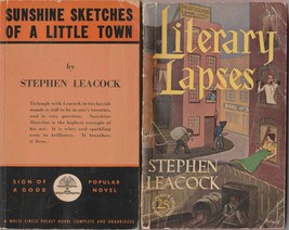 Leacock Literary Lapses/Sunshine Sketches 1940s Canadian pbs - £11.94 GBP
