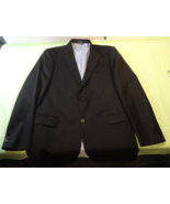 2 Button TOMMY HILFIGER Designer Suit Jacket 100% WOOL Coat MENS BLACK 42L - €48,71 EUR