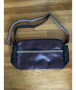 Ben Sherman Blue Violet Messenger Bag Side Shoulder Weekend Zip Up Punk Oi! - £49.62 GBP